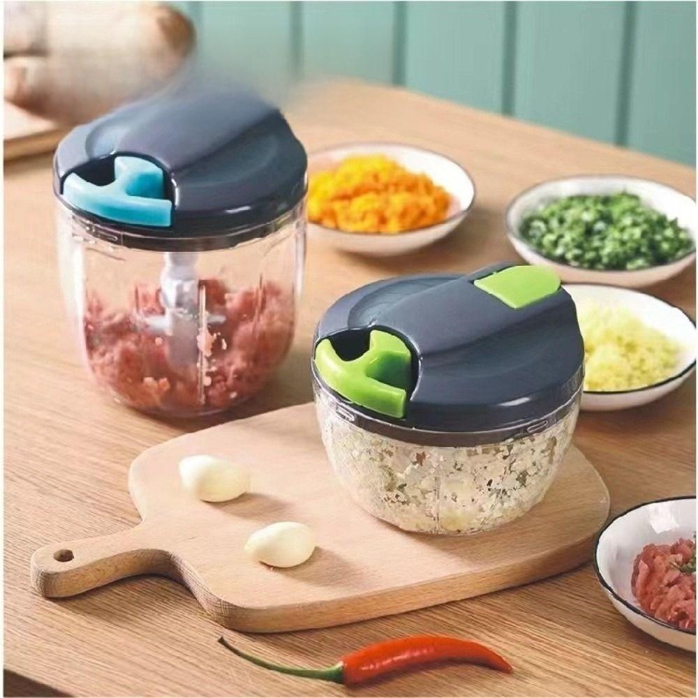With Cover Manual Food Chopper Easy To Wash Kitchen Food Processor Onion Cutter  Fruits