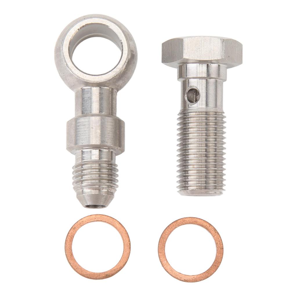Turbo Ölzufuhr Banjo Hochbelastbar Edelstahl 4AN auf M12x1.25mm Banjo Bolzen Kit Mit 4.2mm
