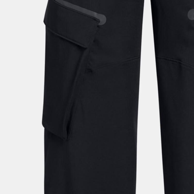 Under Armour Outdoor Comfortable Solid Color Woven Mid-Rise Casual Pants Women bottoms Black 1386481-001