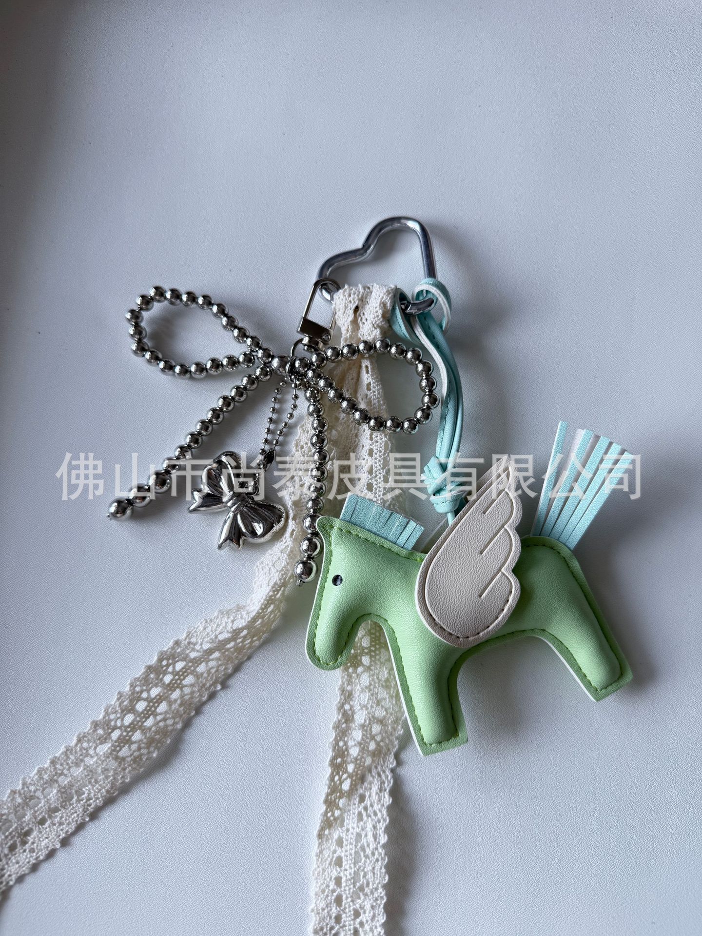 Кулон Ангел Пегас, кулон-брелок из ПУ кожи, кисточка с бантом, милый мультяшный кулон