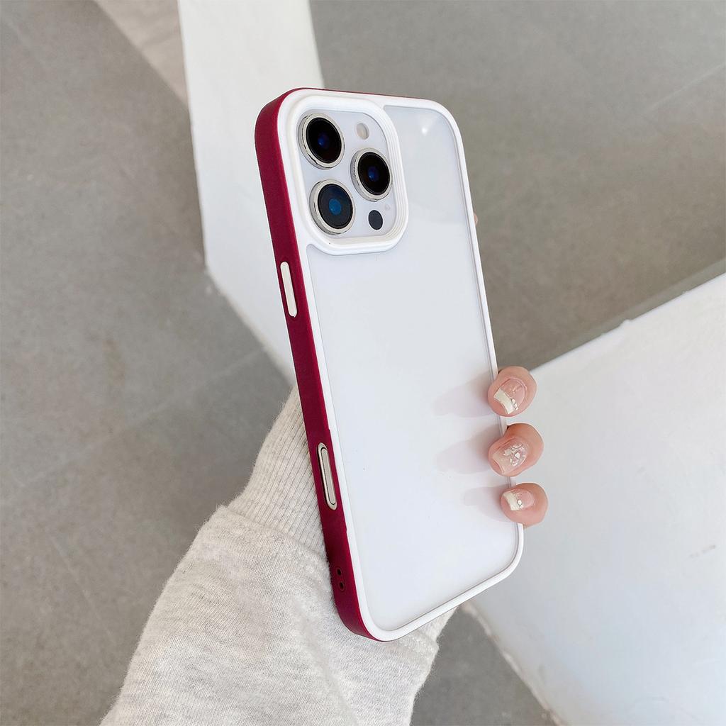 Simple Solid Color Border Phone Case, U-Shield for Apple for IPhone 16 ProMax Phone Case, 1514 Anti Drop Case