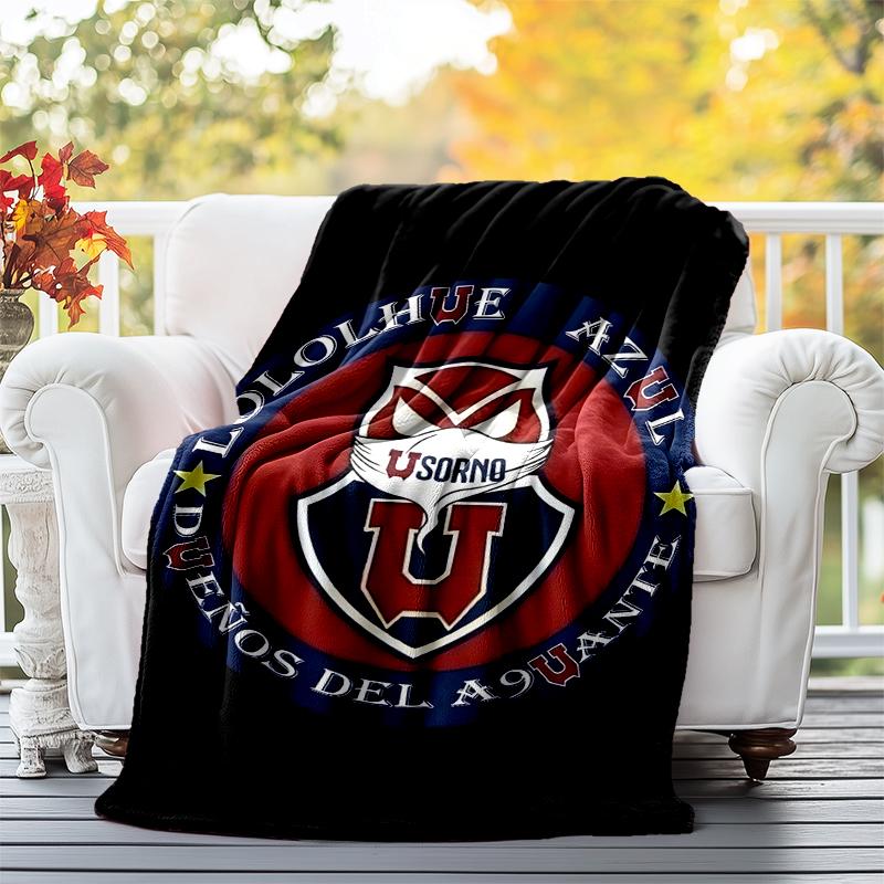 Universidad De Chile Flannel Blanket Soft All-Season Throw, Design for Camping, Car Travel, Hiking Sofa, Bed, Office Perfect Gift for Parties