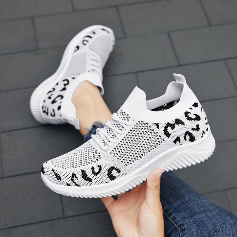 Fashion Leisure Running Women's Shoes 2024 Autumn New Mesh Breathable Shallow Mouth Versatile Sports Vulcanized Shoes Zapatos De Mujer