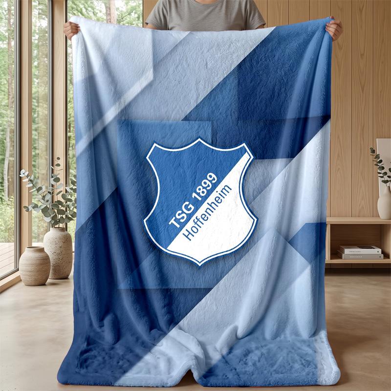 TSG Hoffenheim FC Soft Flannel Fleece Blanket Lightweight Cozy Warm Throw Blanket For Sofa Bed Home Decor