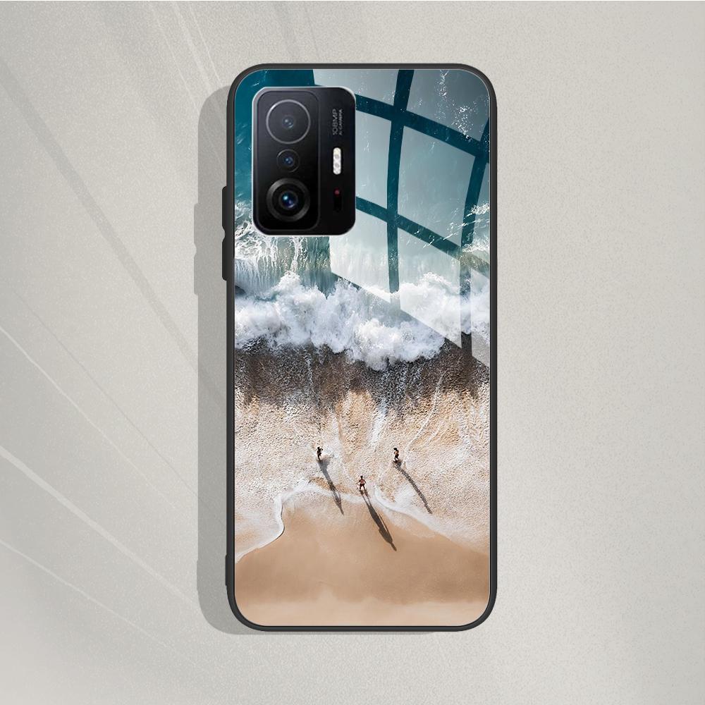 

For Xiaomi 11T Pro 11T Case Fashion Tempered Glass Case Back Cover Fundas For Xiaomi 11T Pro 11T Phone Cases 11T Pro 11 T capa Xiaomi 11T