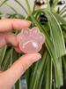 Natural Mineral Crystal Rose Quartz Cat Claw Carving Creative Ornament Special Gift Jewelry Decoration