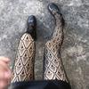 Black Sexy Girls Fishnet Tights For Women Trendy Pattern Hollow Out Mesh Sexy Pantyhose Sexy Accessories
