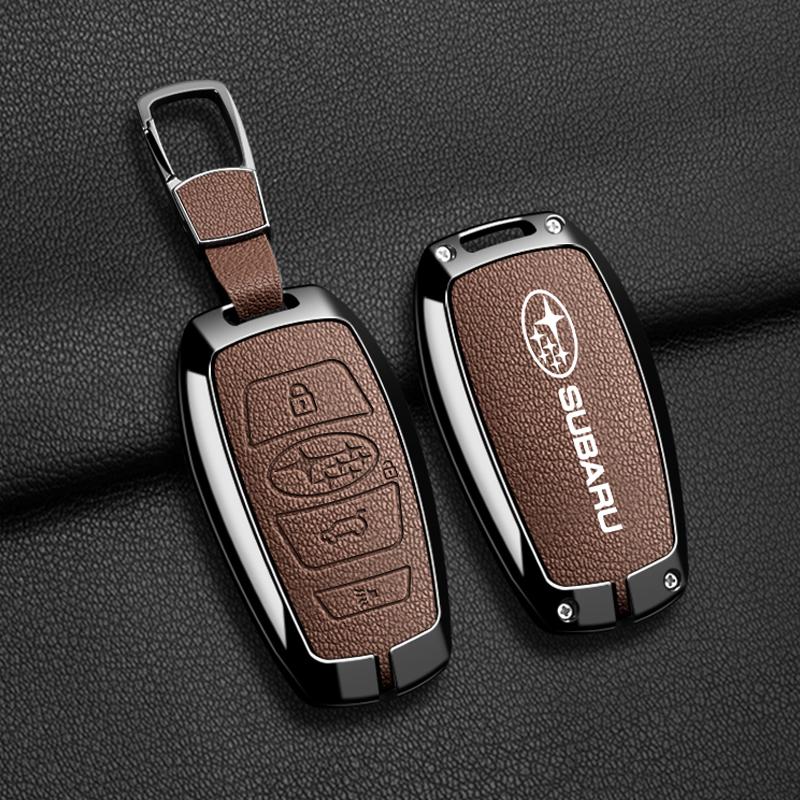 Zinc Alloy Car Remote Key Case Cover For Subaru WRX XV Crosstrek Legacy BRZ Forester Impreza STi Outback 2015-2019 Accessories et4