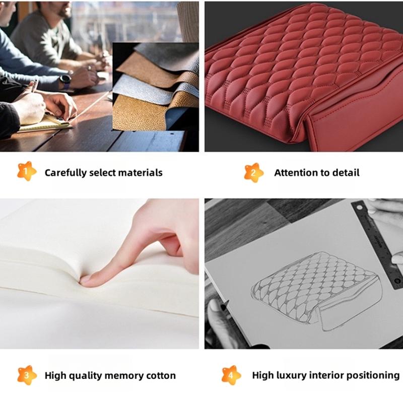 Car Arm Rest Cushion Center Console Protection Cover For BMW F10 F11 F20 F30 X3 X4 X5 X7 E46 E36 E39 E60 E53 E87 E90 G30 G20 G02