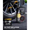 Tire Inflator Portable Air Compressor with Type-C Charging, Digital Pressure Gauge, LED Light, Smart Air Pump for Car, Motorcycle, Bike, Ball