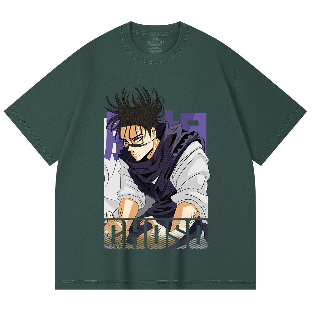 230 Gsm 100% Katoen Jujutsu Kaisen V29 Choso Print Unisex Zwaar Katoen T-shirt