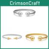 Bracciale Geometrico in Acciaio Inossidabile per Uomo Donna Gioielli alla Moda Regalo per Viaggio
