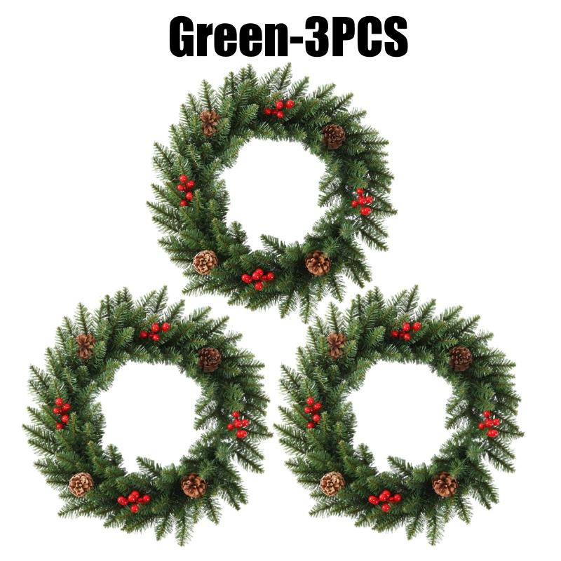 Weihnachtskranz Rebe Feiertagsdekorationen für Zuhause Tür Wand Tisch Mittelstück Festliche Weihnachtsfeier Saisonale Ornamente