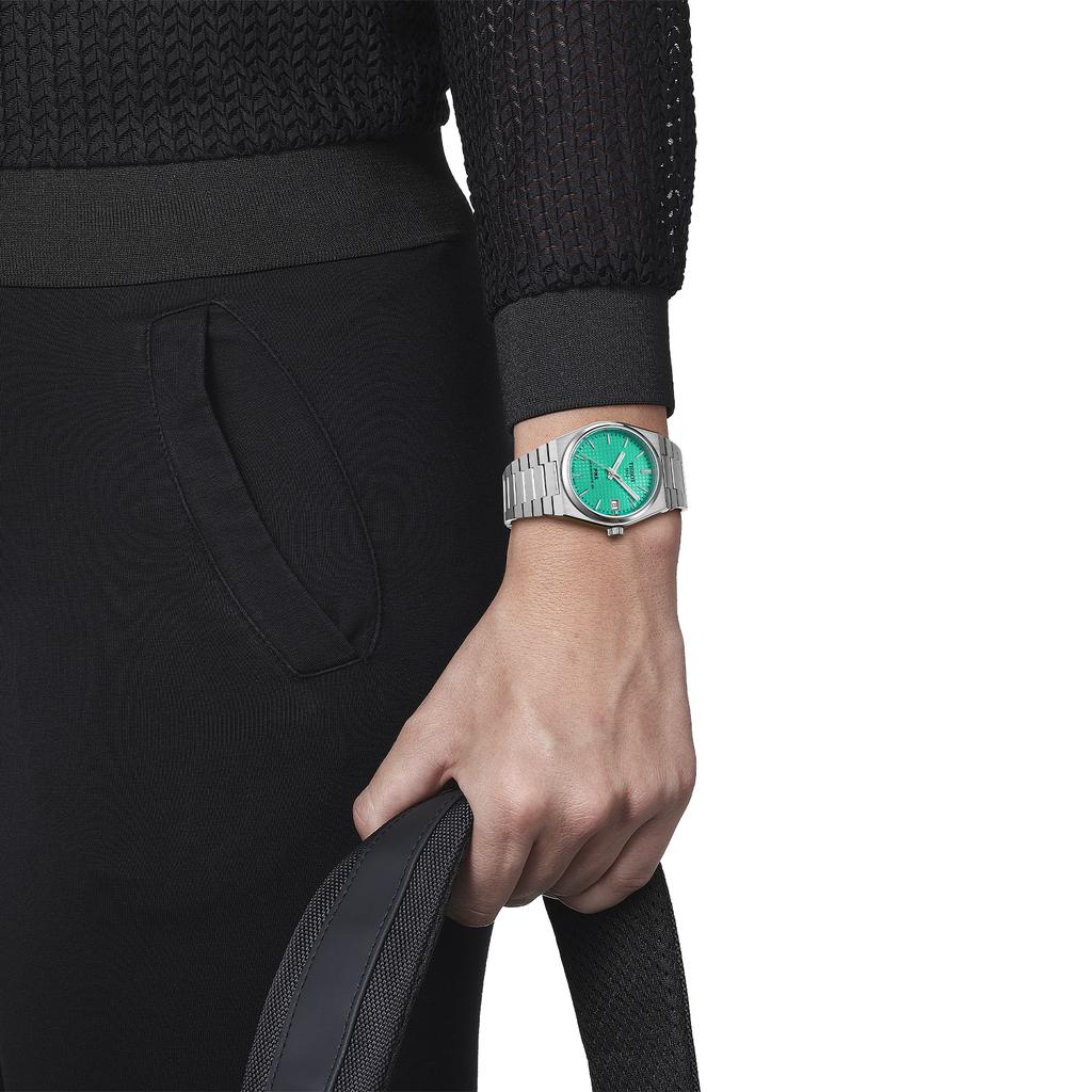Tissot Stainless Steel Green Dial Men's Fashion Watch T137.207.11.091.01