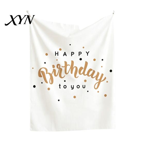 Nature Style Backdrop Baby Birthday Backdrop, Greenery Forest Banner for Boy Girl, Linen-like Polyester Fabric 100 Day Celebration Party Decorations,