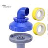 Swimming Pool Water Outlet 360 Degree Swivel Rotatable Jet Nozzle, Inlet Nozzle Fitting Easy Install Pools Return for Intex Spa Spout Replacement