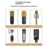 Heavy Duty Metal Construction Microphone Holder Clamp Featuring Nonslip Rubber Coated Clamp For Secure Attachment