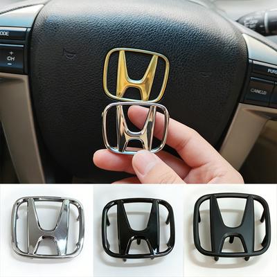 50/53mm ABS Car Steering Wheel Emblem Sticker Accessories For Civic FIT Accord Prelude CRV 5th City CRZ CRX Jazz HRV Pilot