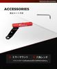 Kaedear Bike Multi Bar Clamp Bar Stay Handle Smartphone Holder Bar Diameter 22mm M10 KDR-H3-2-red (Red)