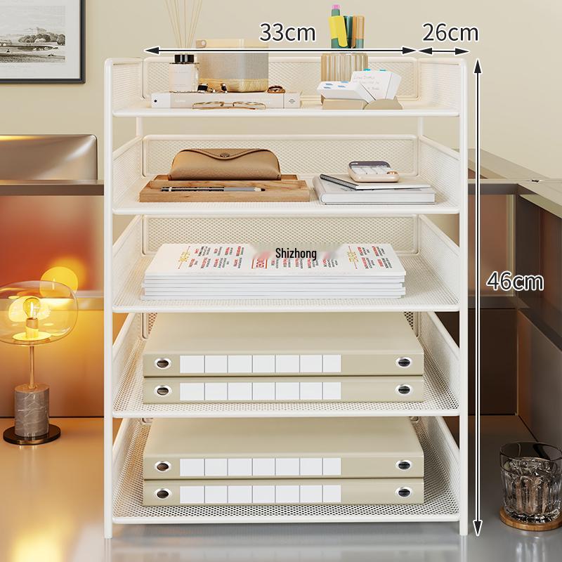 Multi-Functional Metal Document Rack - Large Capacity Office Storage Organizer