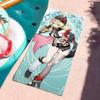 Genshin Impact Jahoda Game Towel Sports Quick Dry Travel Camping Gear Sandproof Soft Light Large Beach Towel