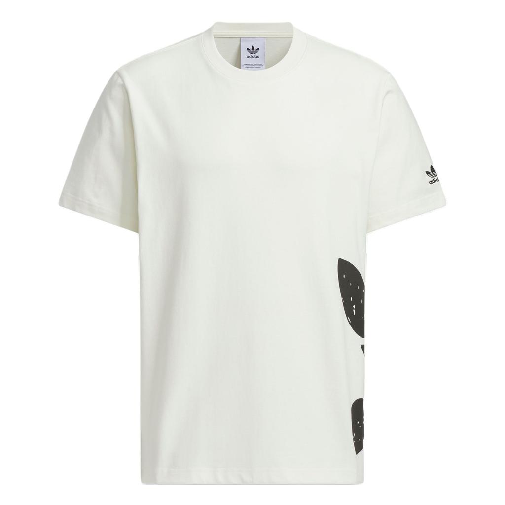 Adidas Street 2 Logo Print Comfort Soft Short Sleeve T-Shirt Men Tops Han-Jade-White JD3246
