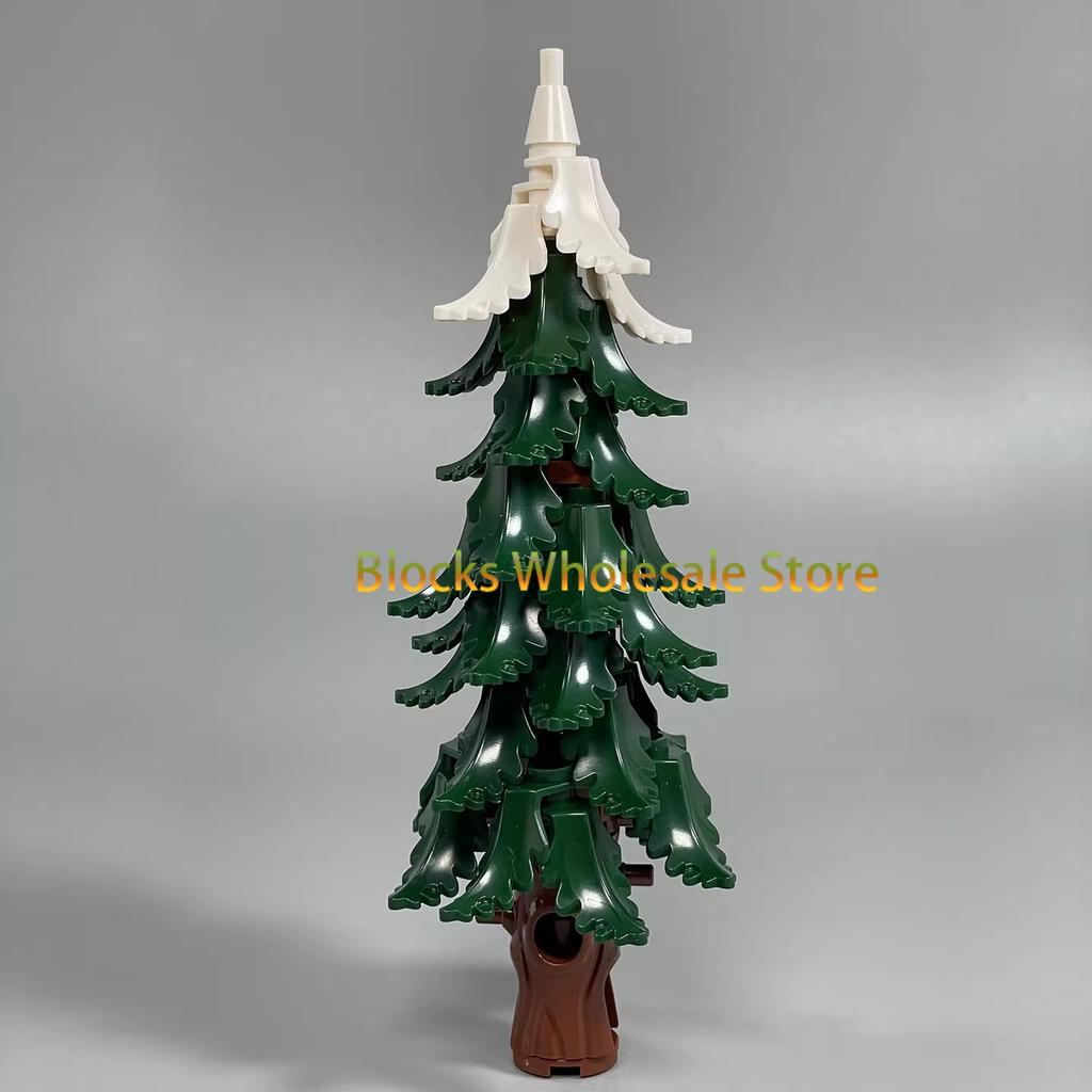 MOC Christmas Gift Present Assembly Toy Small Particle Building Block Set Christmas Tree Fir Tree Scene Desktop Ornament
