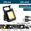 Mini portachiavi portatile a luce forte, piccola torcia elettrica, tasca di ricarica, dormitorio per studenti, campeggio all'aperto, luce portatile