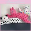 Cartoon Polka Dot Cat Long Plush Cushion For Bedroom Sofa Gift Girls For
