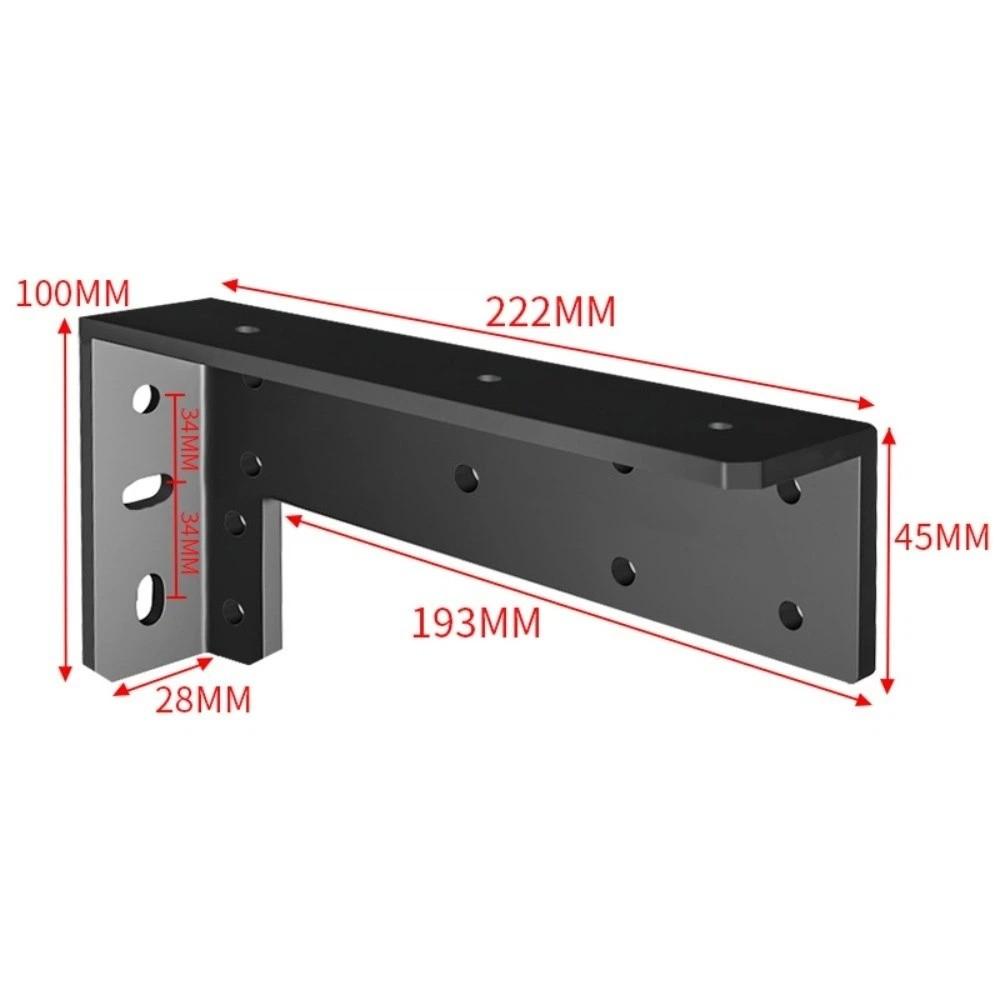 1 Pair Multi-size Floating Shelf Support Bracket 90 Degree Corner Brace Wall Mount Bathroom