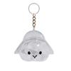 Dog Hair Collector Charm Keychain Transparent Pet Fur Keepsake Capsule Rabbit Memorial Pet Hair Collection Bottle Charm with Keyring Gift for Pet