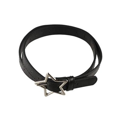 Adjustable Five-point Star Waistband Heart Women Waist Belt Punk Star Belt  Pants Decor