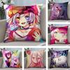 No Game No Life Anime Cushion Cover Soft Plush Fabric DoubleSided Printed Sofa Cushion Cover for All Seasons Home Decor Gift