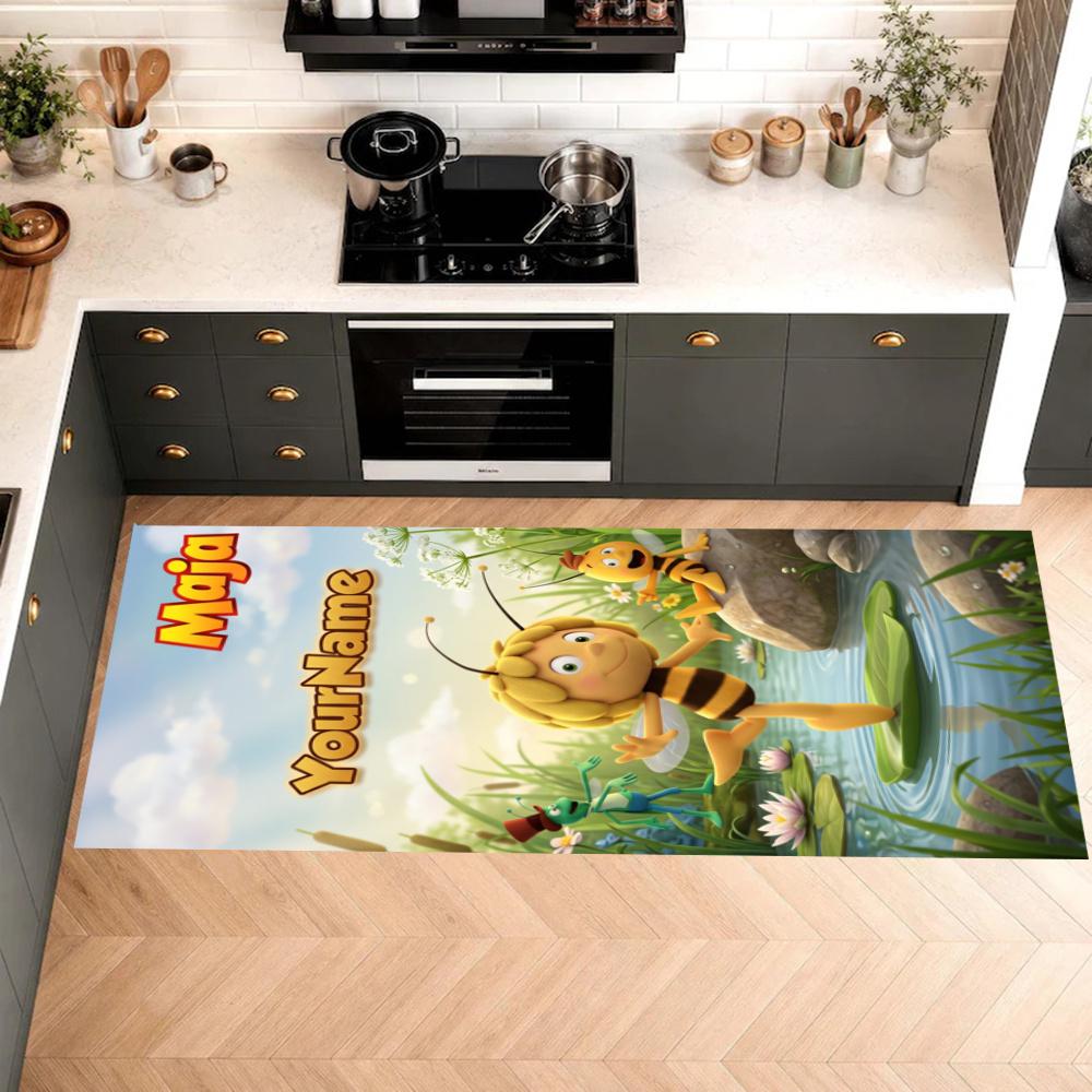 Biene Maja Customize Your Name Kitchen Rug Runner Rug Laundry Mat Hallway Entryway The Best Gift Choice