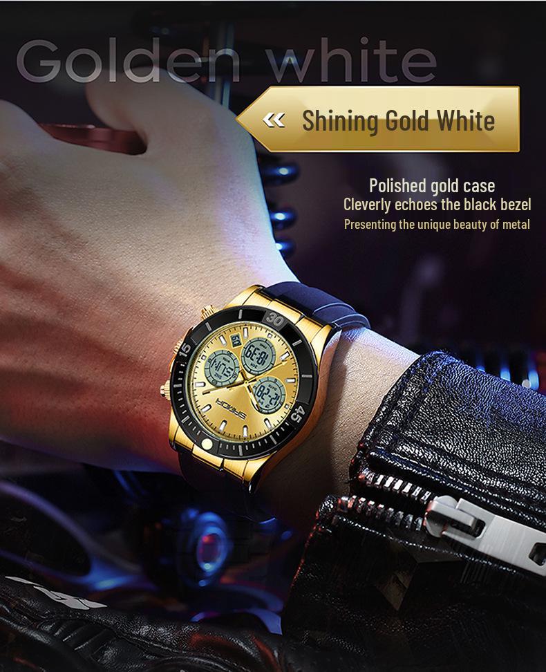 Reloj Electrónico Impermeable de Moda SANDA para Adolescentes - Cronómetro Deportivo Multifuncional de Doble Pantalla