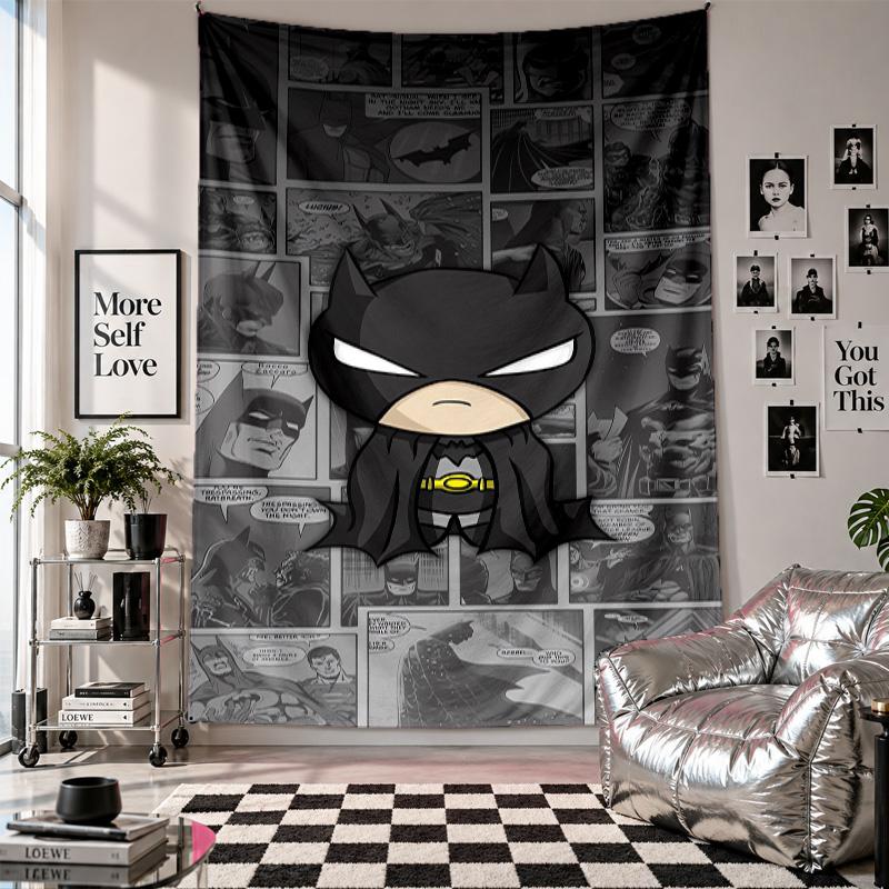 Wall TapestryBatman Art Hanging Cloth Decorative Background Cover for Room Decoration