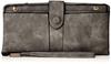 Kinshu Women's Bifold Wallet with Detachable Card Case, Bill Compartment, and Coin Purse, Wallet017, Gray