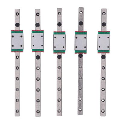 5 stuks MGN7 Lineaire Geleiderail Lagerstaal Geleiderail met Schuifblok 3D Printer Accessoires