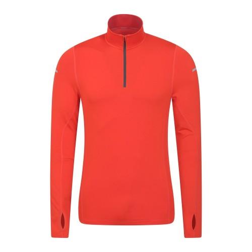 Mountain Warehouse Men's Vault Recycled Half Zip Long-Sleeved Top