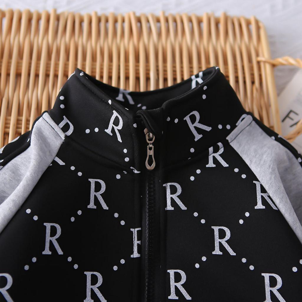 Dětská ležérní souprava s dlouhým rukávem, pohodlné každodenní oblečení