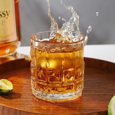 225ml/280ml Creative Whiskey Glasses Unique Cocktail Drinking Glasses Household Water Bottle Fruit Juice Milk Cold Drink Cups