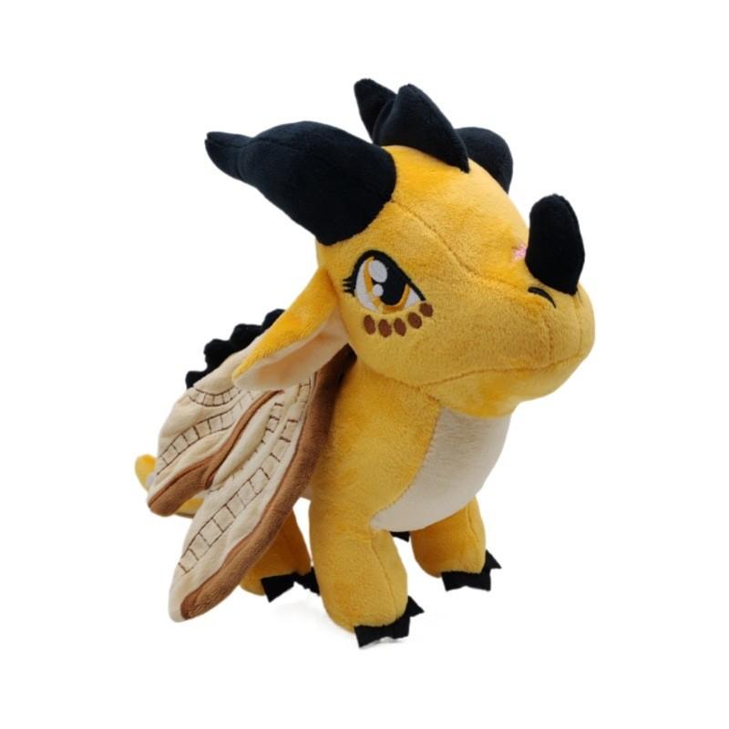 Soft Yellow Dragon Plush Toy Cute Stuffed Animal Companion Gift For Kids Boys Girls Room Decor