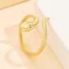 Adjustable Stainless Steel Snake Ring - Punk Style for Women
