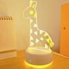 USB-betriebenes 3D-Giraffen-Nachtlicht – Warmweiß, perfekt für die Schlafzimmerdekoration, Partys, Geburtstage und als Weihnachtsgeschenk.