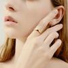 High-end Personalized Rhombus Ring, Niche Fashion Hand Jewelry Couple Ring, with Jewelry