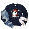 Halloween Ghost Sweatshirt Cute Halloween Pullover Halloween Women's Hoodie Spooky Season Tee Trick or Treat Sweatshirts