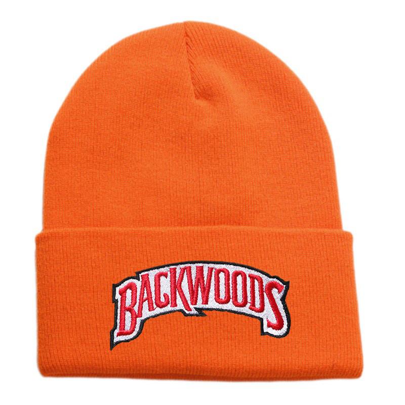 Backwoods Embroidered Beanie Hat With Adjustable Fit For Street Fashion And Cold Weather