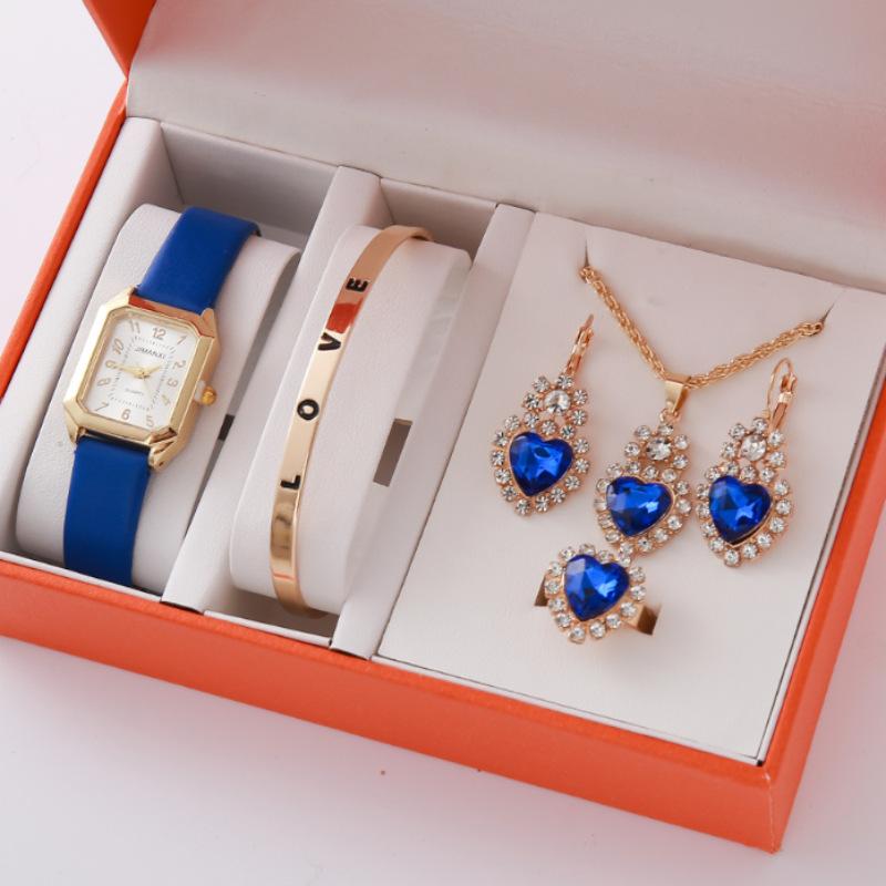 Watch Bracelet Set Ladies Watch Fashion Women'S Watch Gifts Versatile Quartz Watch