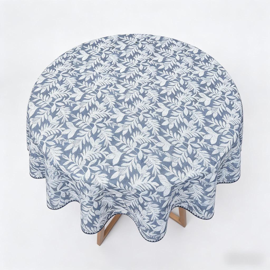 Kitchen Dining Table Living Room Home Decoration Small Size Reusable Cotton Round Tablecloth
