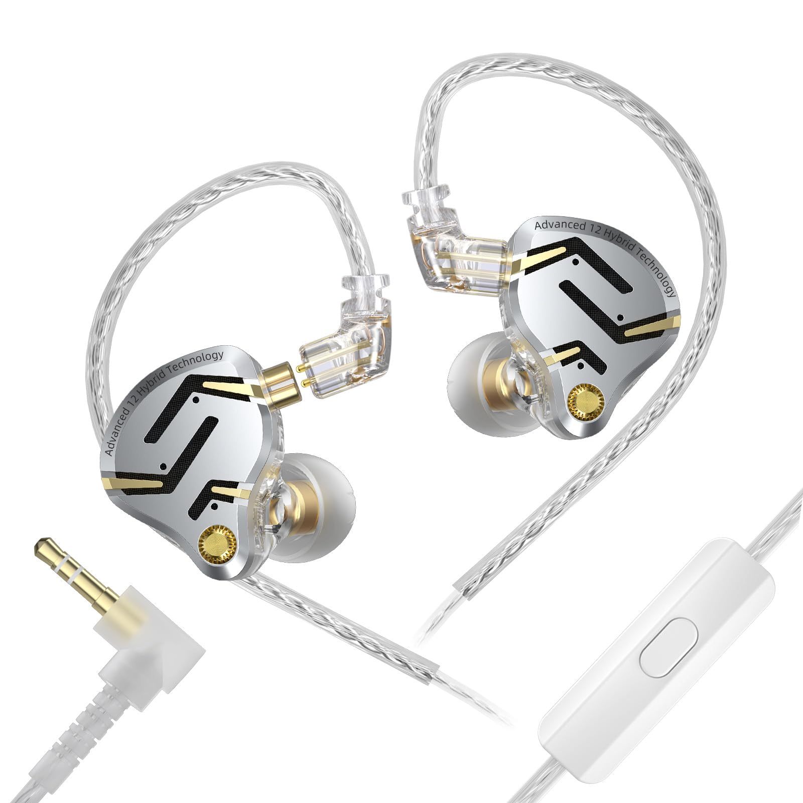 

KZ ZS12 PRO2 KZ 1DD 5BA Gaming Electronic Crossover 10mm Dynamic Driver 10 Balanced Armature Units on Both 30019 Balanced Standard Upgrade Rich and